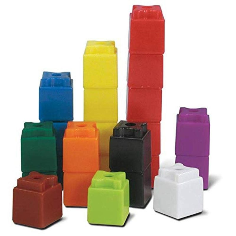 Pezzi Attivi | Interlocking Unilink Math Linking Cubes – Cubi in Plastica – Ordinamento a Colori – Cubi di Connessione – Materiali Matematici – Cubi Contatori per Bambini Matematica – Cubi Matematici – Contatori per Bambini Matematica (Set of 100)