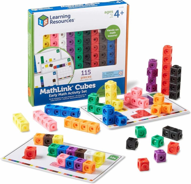 Pezzi Attivi | Matlink Cubes Set Attività Matematiche Iniziali – 115 Pezzi  Età 4+  Attività Stem per la Materna  Cubi di Connessione