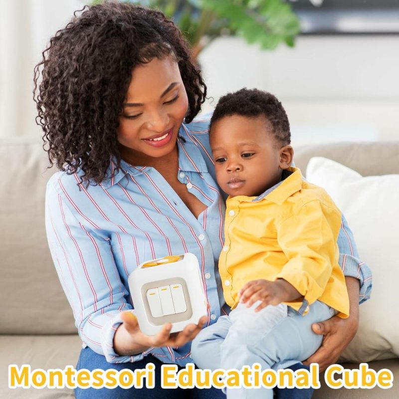 Pezzi Attivi | Montessori Cubo Attivo Per Bambini 1-3 anni, Giocattoli per Viaggi in Auto Cubo Attivo, Regali Didattici per Stocking Stuffers, Regali di Compleanno Educativi, Giocattoli Sensibili per Bambini 12-18 Mesi