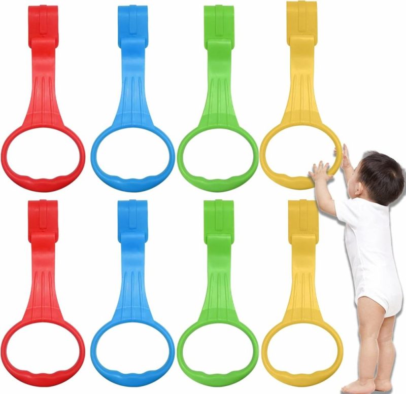 Piedi d’oca | Baby Pull Up Ring 8 Pack – Assistente per Alzarsi e Camminare per Neonati – Maniglia per Parco Gioco e Culla