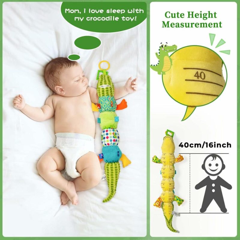 Rattle & Anelli Morbidi | and
Baby Toys – Giocattoli per il Tempo Addominale con Campanelle – Fischietto – Giocattoli Musicali per Neonati da 0 a 12 Mesi – Uomini e Donne – Crocodile