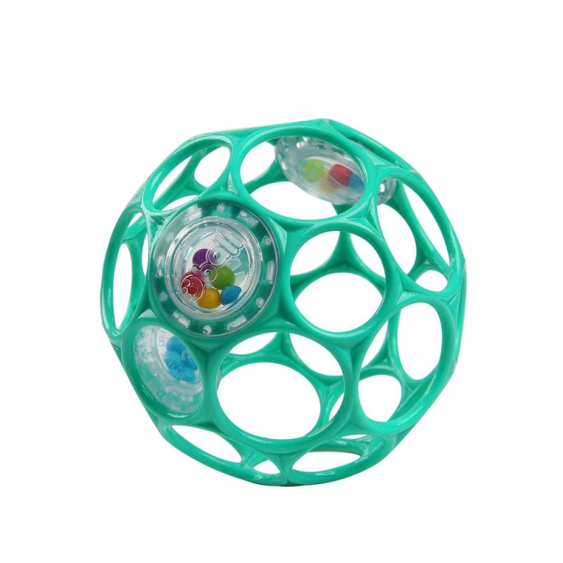 Rattle & Anelli Morbidi | Oball Easy-Grasp Rattle Bpa-Free Infant Toy In Teal – Età Neonato e oltre – 10 cm