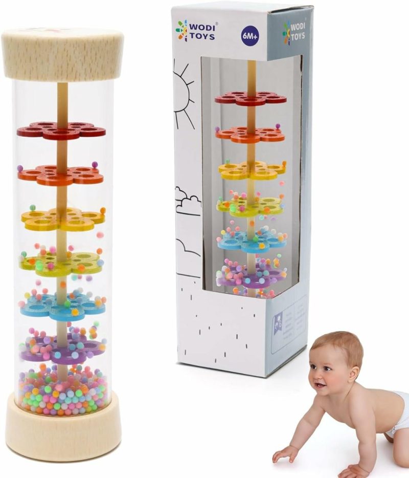 Rattle & Anelli Morbidi | Palle a pioggia 7.7’’ per Bambino Gioco a Palle a Pioggia per 6-12 Mesi Giocattoli a Palle a Pioggia per Bambini Sonaglio a Palle a Pioggia per Bambini Gioco di Sviluppo Sensoriale per Bambini da 3-6-12 Mesi