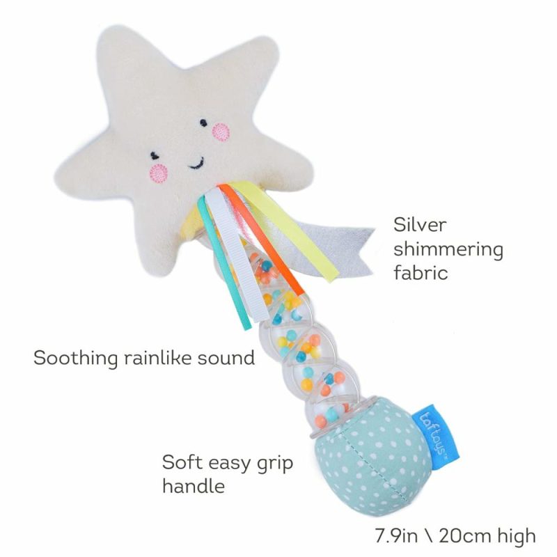 Rattle & Anelli Morbidi | Star Rainstick Rattle Musica Shake & Rattle Rainmaker Gioco Musicale Strumento Musicale per Bambini e Bambine per Sviluppo Sensoriale e Motorio