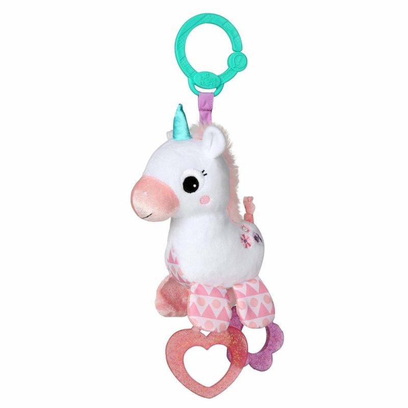 Rattle & Anelli Morbidi | Unicorn Sparkle & Shine Plush Take-Along Stroller o Portabebè Gioco  Età 0 Mesi+  Rosa