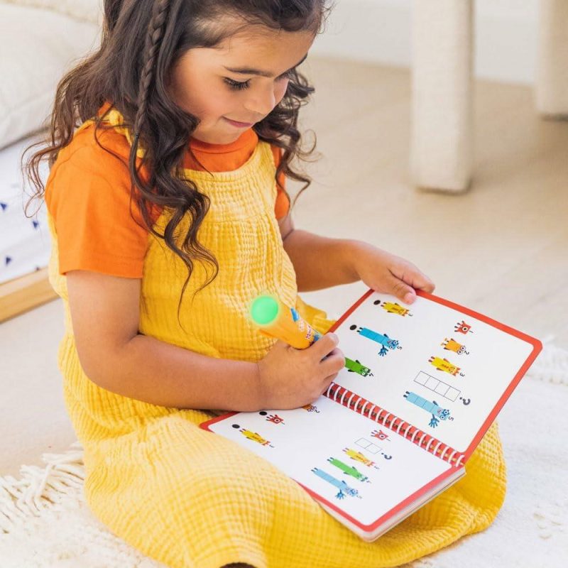 Sviluppo Iniziale e Giocattoli Attivi | Hot Dots Numberblocks Workbook Numeri 1-10 Con Penna Interattiva 75+ Attività Regalo per Bambini di 4 Anni in Su