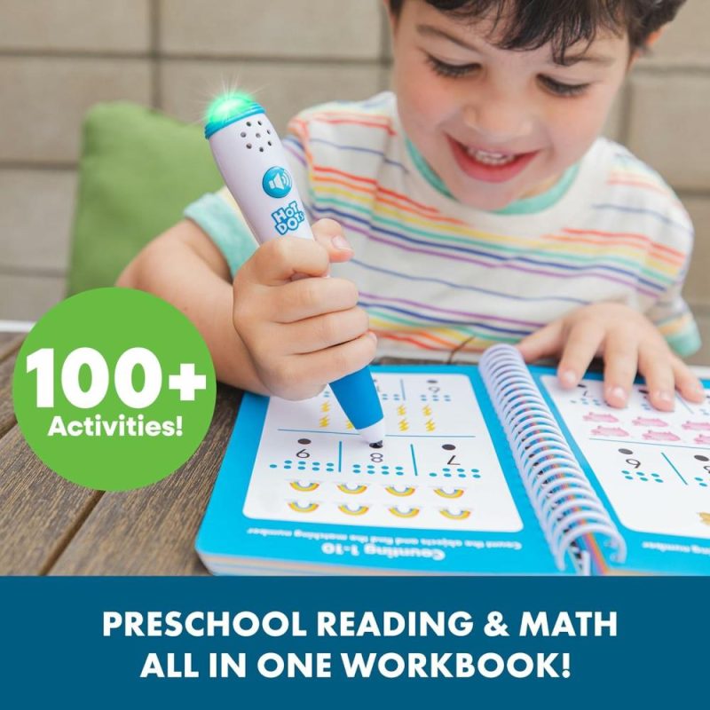 Sviluppo Iniziale e Giocattoli Attivi | Hot Dots Preschool Workbook: Reading & Math Essentials – Attività di apprendimento per Bambini e Preschool – Indispensabili per la classe della Scuola Materna