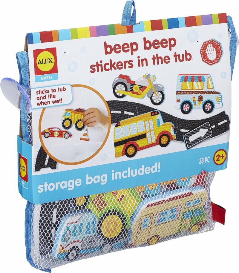 Giocattoli da bagno | Alex Bath Beep Beep Adesivi In Bagno Gioco Bagno Attività Bambini