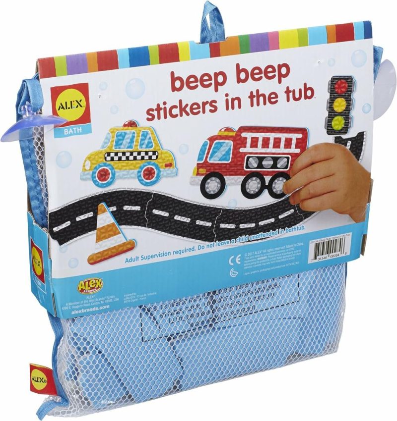 Giocattoli da bagno | Alex Bath Beep Beep Adesivi In Bagno Gioco Bagno Attività Bambini