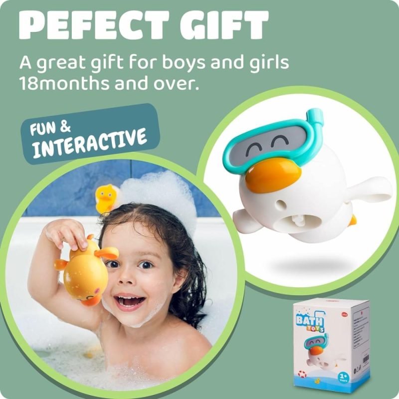 Giocattoli da bagno | Baby Bath Toys For Kids Ages 1-3 – Gioco Flottante per Bambini 1-3 Anni – Regalo di Compleanno Uomo Donna – Gioco d’Acqua da 12 Mesi per Bagnetto da Spiaggia – Età 1-4-8 Anni