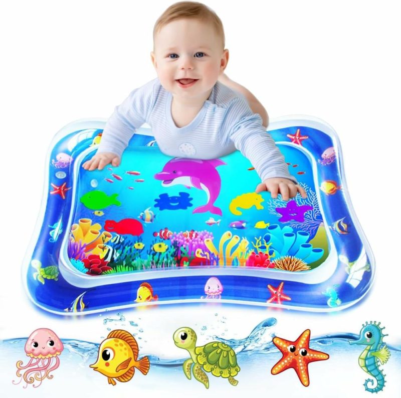 Arrampicate Indoor e Strutture di Gioco | Baby Tummy-Time Water Mat: Gioco per Bambini, Regalo di Attività, Tappetino di Gioco Inflabile Sensory Playmat, Tempo del Bambino, Tappetino Piccolo per Interni, Adatto per Bambini di 3 6 9 12 Mesi, Maschio e Femmina, Bambino, Gioco di Natale divertente