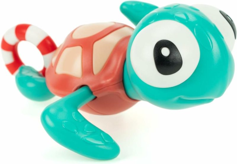 Giocattoli da bagno | Pull-String Swimming Sea Friends Bath Toy For Kids (Tartaruga con Anello Nuotante)