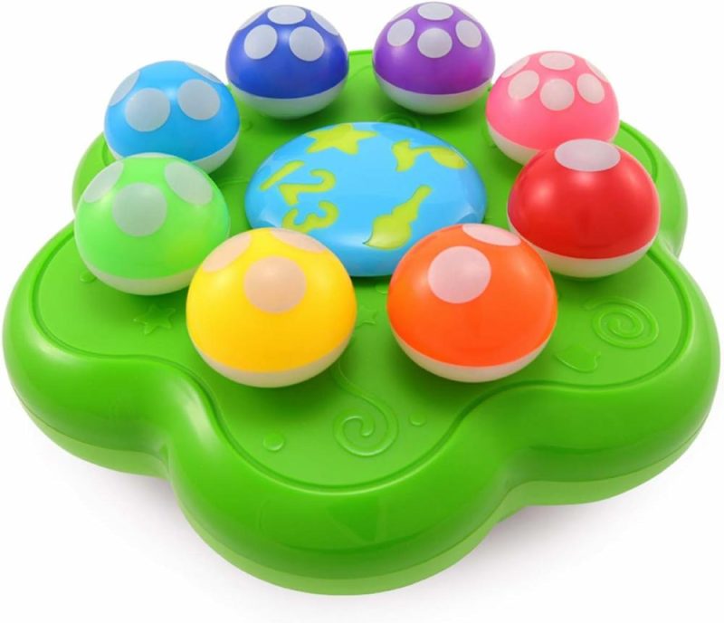 Oggetti musicali | Giardino di Funghi - Giocattolo Educativo Interattivo Lucido per Bambini da 1 a 3 Anni - Colori, Numeri, Giochi e Musica per Bambini - Regalo di Compleanno Ideale per Bambini